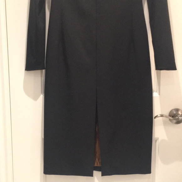 Franco Mirabelli Elegant Black Cocktail Dress - Picture 8 of 11